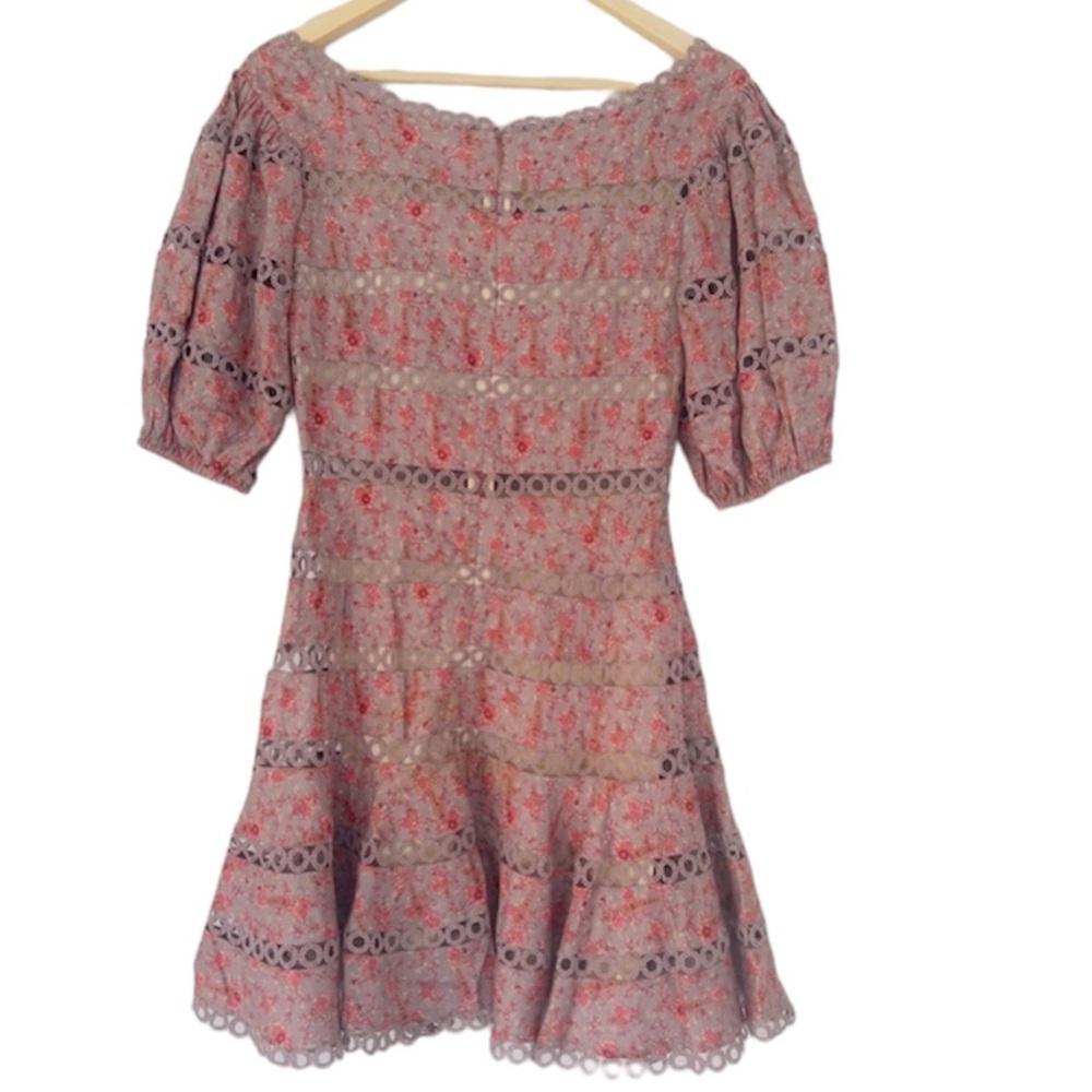 NWT ZIMMERMANN CIRCLE TRIM PRINT DRESS - Picture 4 of 13